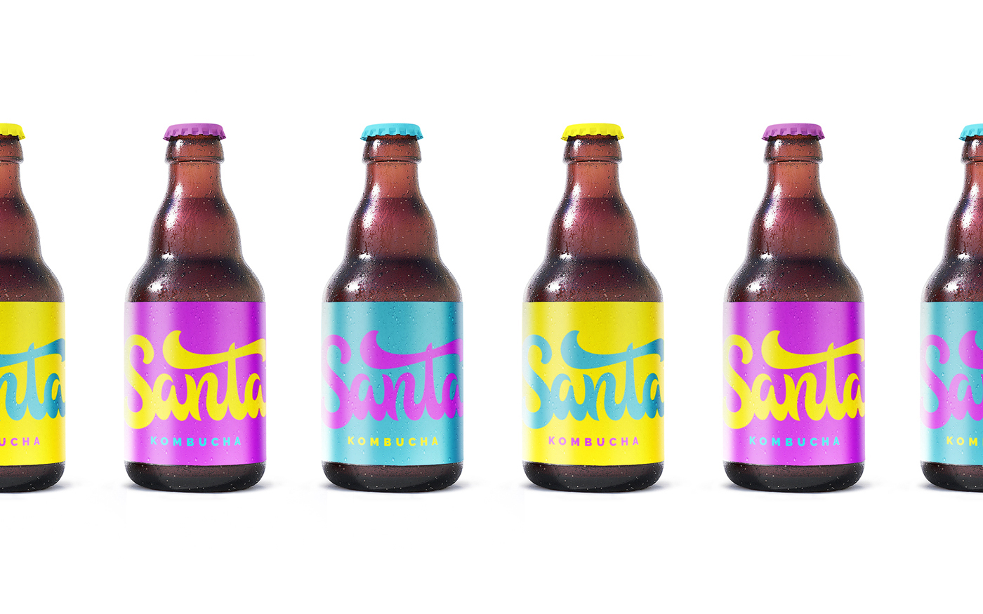 Cheerful and Fun New Brand and Packaging for Kombucha in Brazil