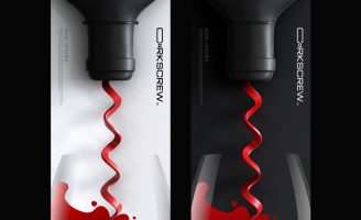 Corkscrew Concept Packaging Design that is Simple, Elegant and Insightfully Executes the Products Function