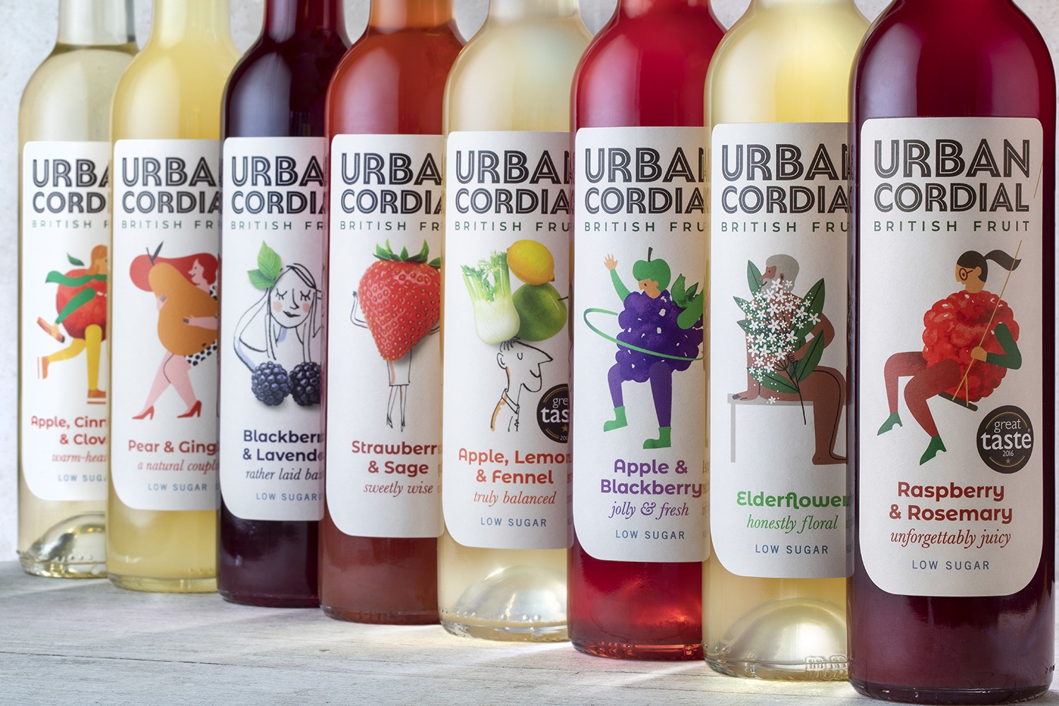 Jackdaw Design Delivers a Brand Identity With a Unique Fruity Twist for Urban Cordial