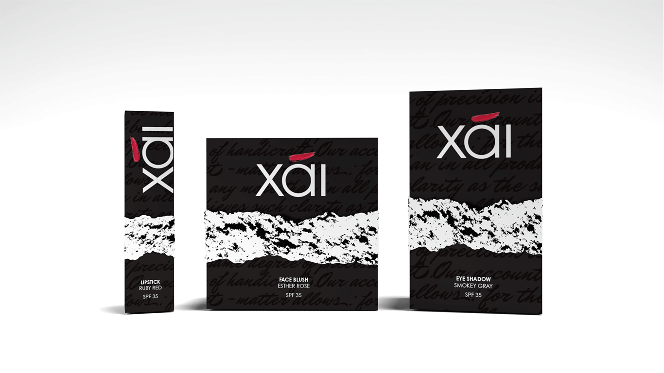  Logotype and Package Design for Xái Cosmetics from Haina, Canada