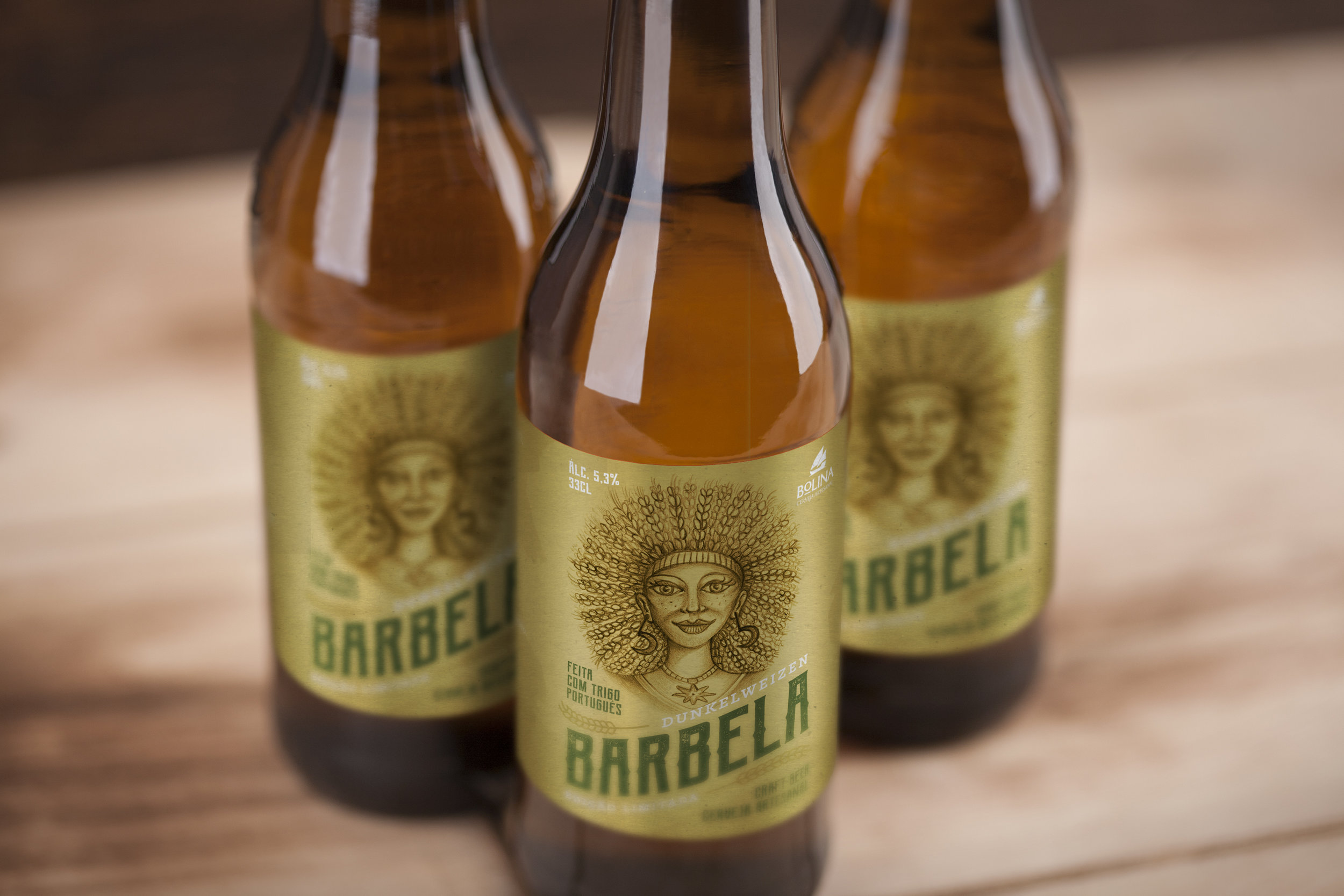 Label Design for Limited Edition Dark Wheat Beer from Portugal