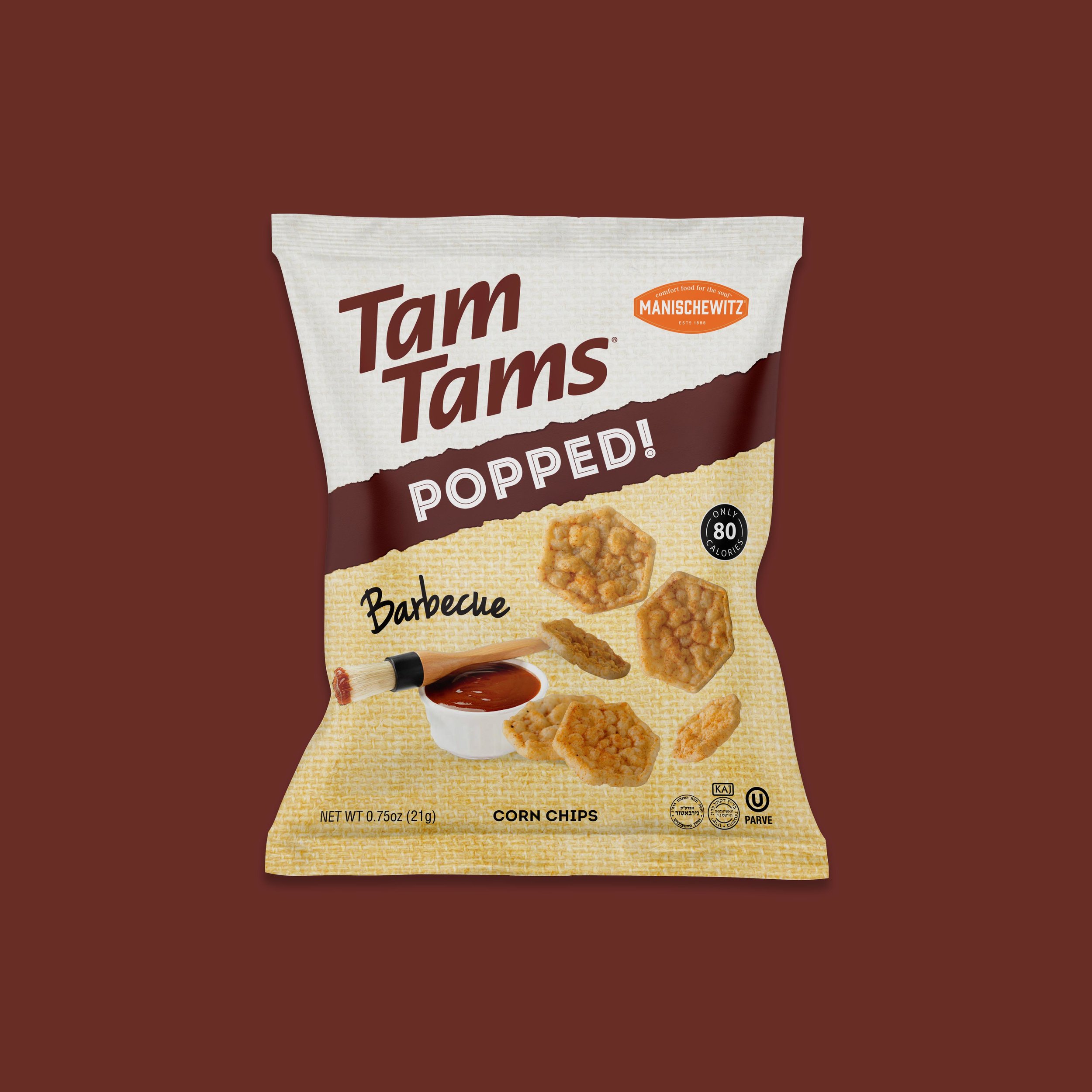 Packaging Design for Tam Tams Popped!