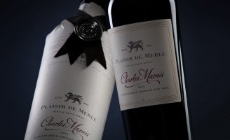 Plaisir de Merle Charles Marais Wine Label Design