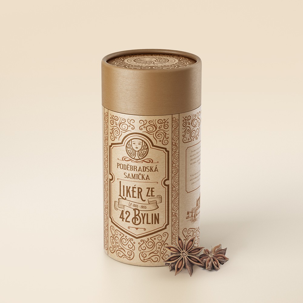 Packaging Design for a Czech Herbal Liqueur