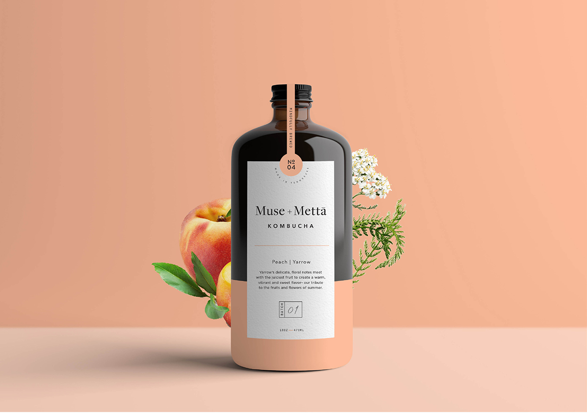 Branding and Packaging for Fermented Beverage Kombucha