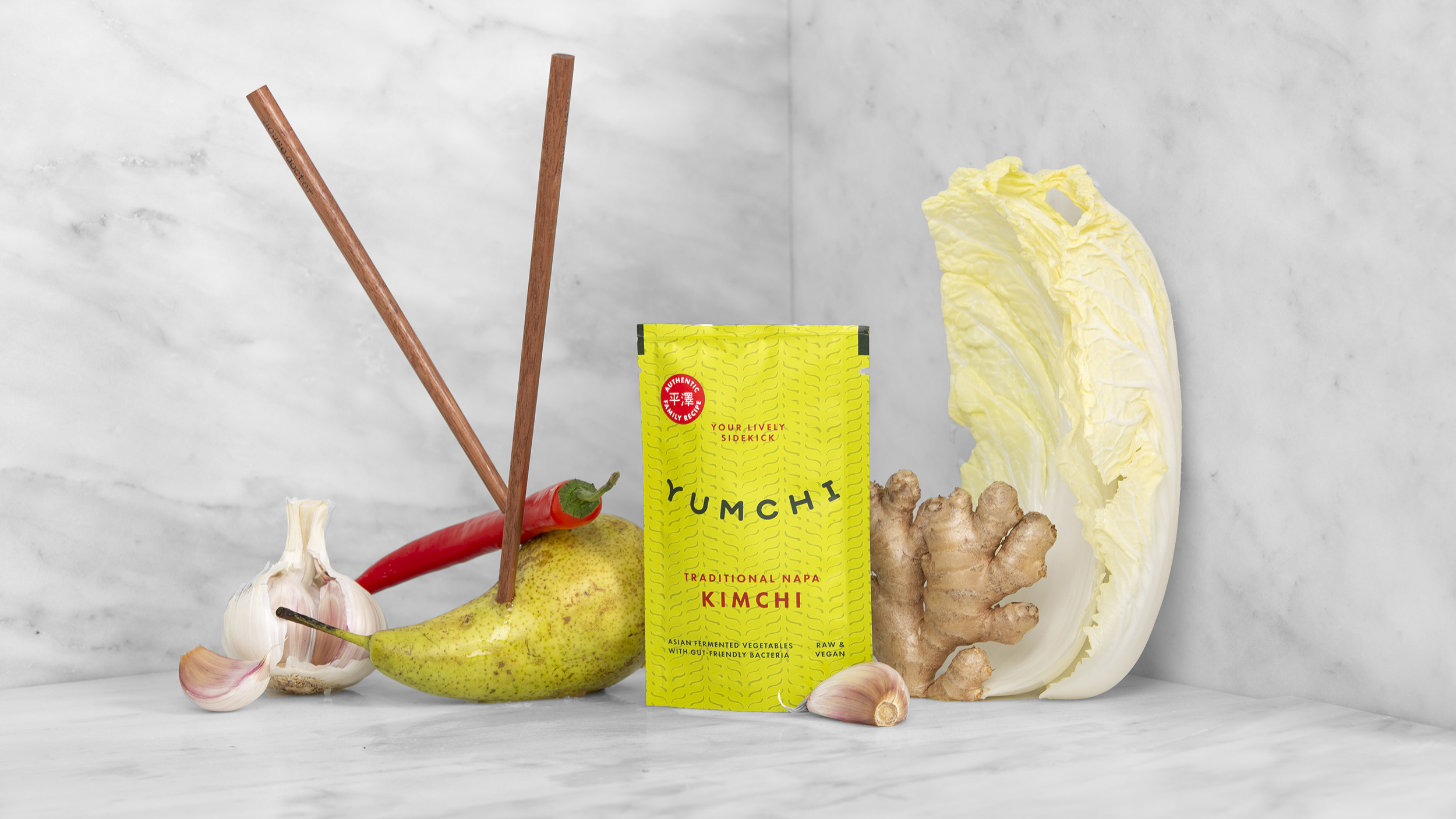 Yumchi – Kimchi Brand Identity and Packaging Design