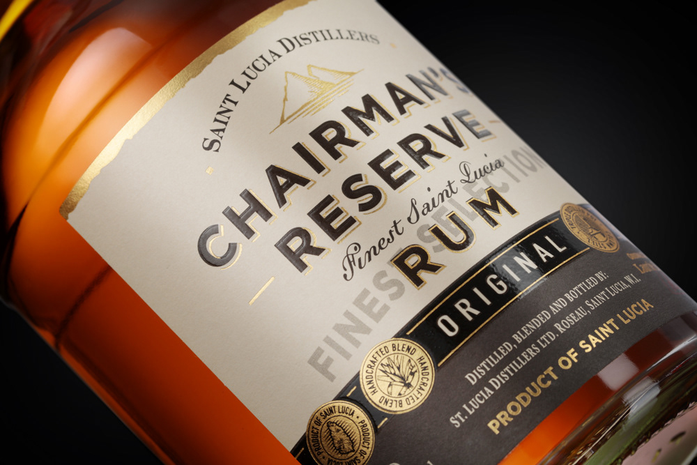 Label Design for Decades Old Reserve Rum from St Lucia Distillers