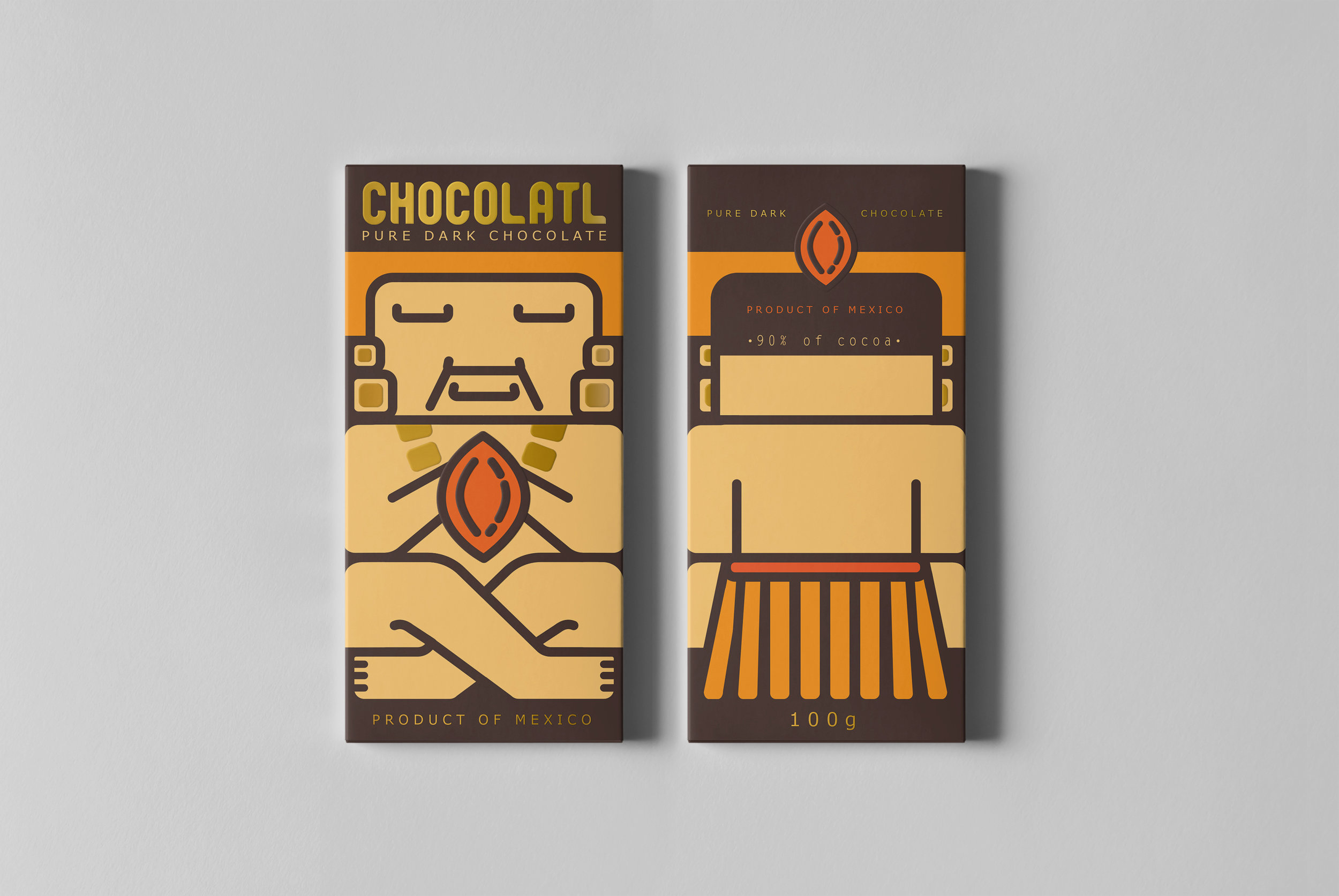Packaging Design Concept Chocolatl the Chocolate of Maya