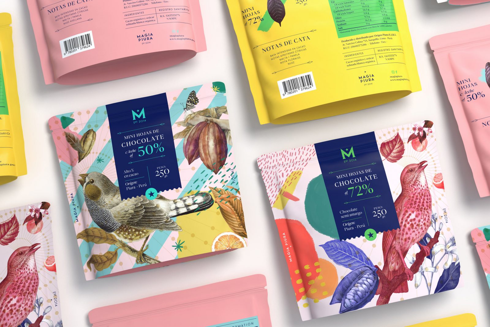 Branding and Packaging Design for Natural Peruvian Chocolate Brand