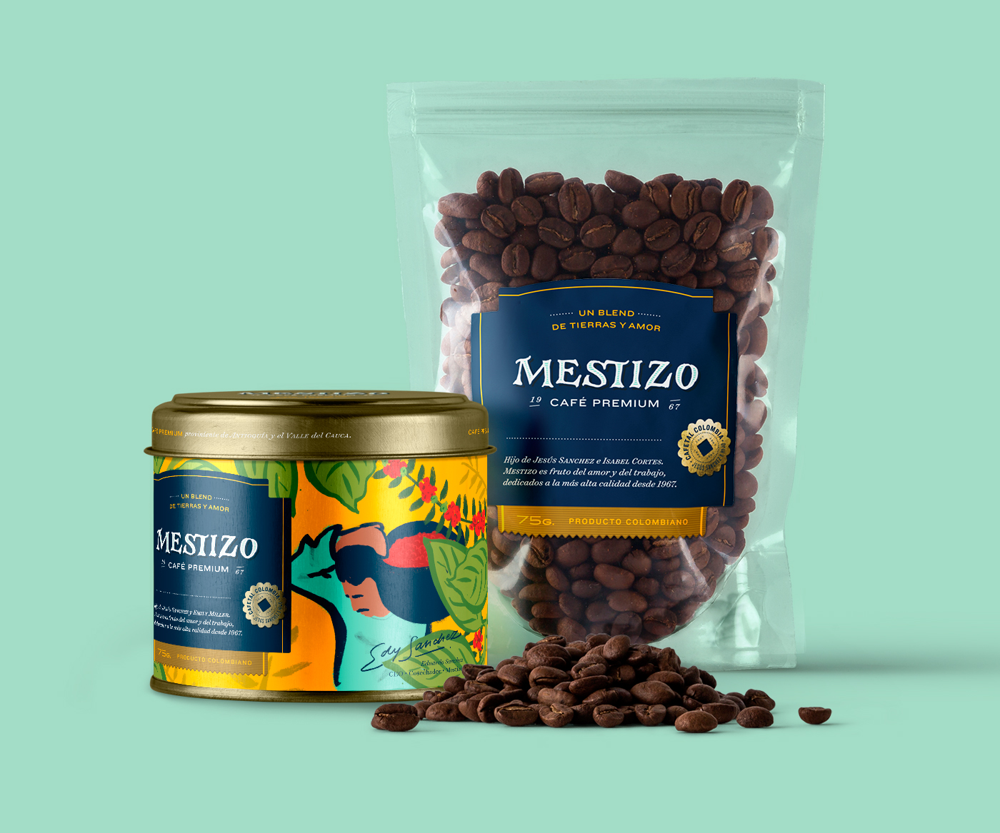 An Argentinian Concept for Colombian Coffee Brand and Packaging Design