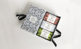 French-Inspired Brand and Packaging for Bath Soaps from Manila