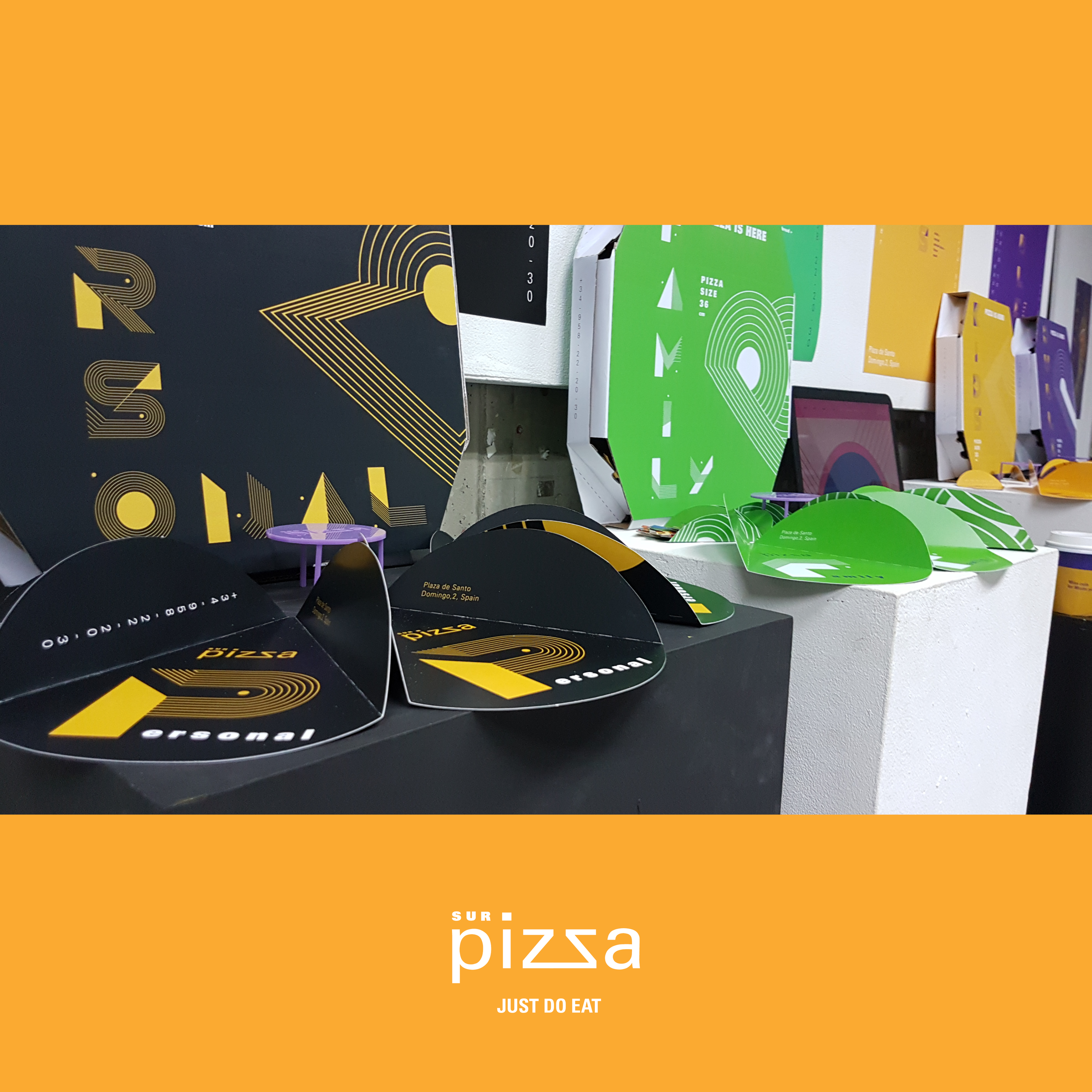 Student Concept for Pizza Brand and Packaging Design