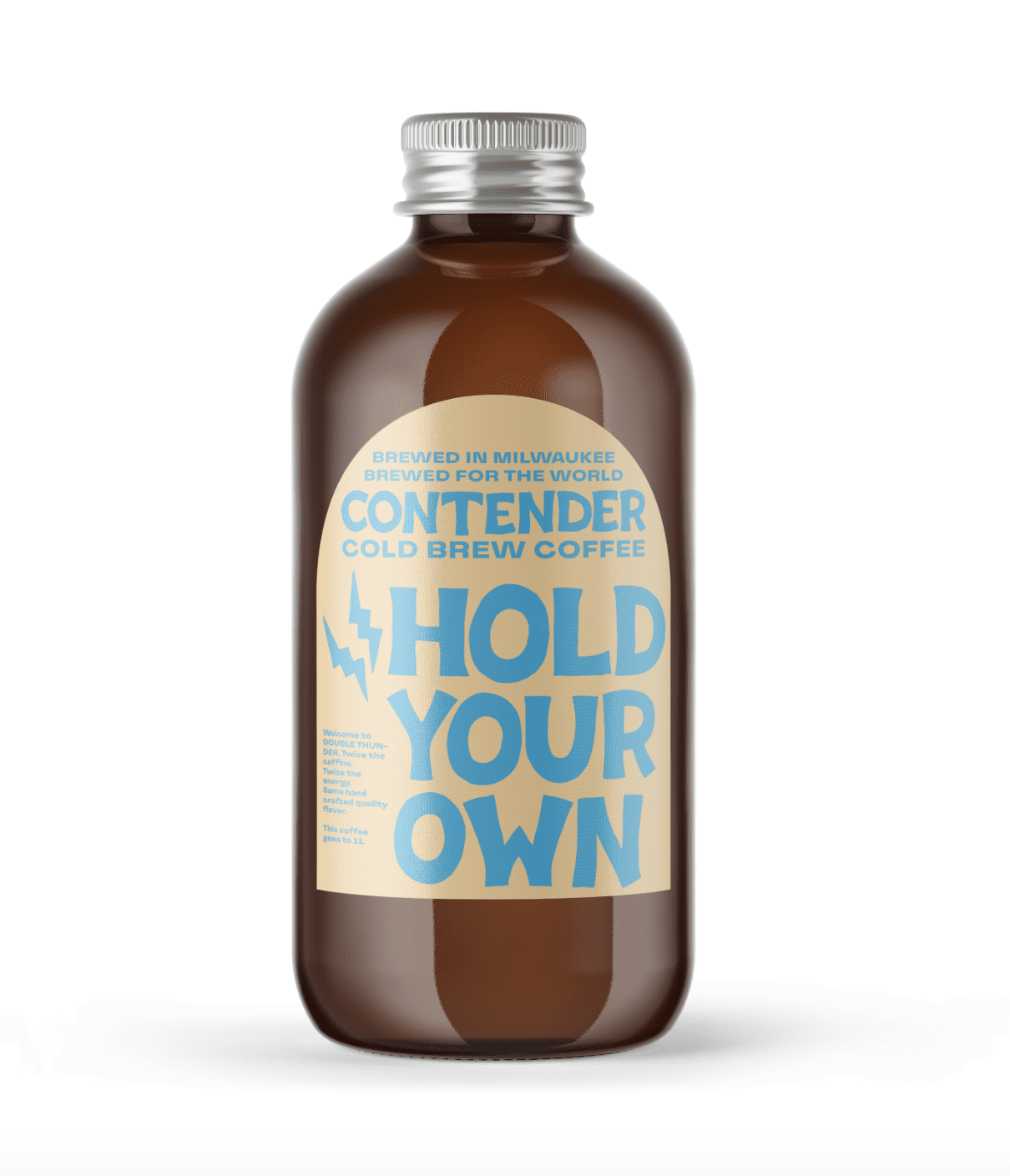 Minimalist Hand Made Conceptual Brand and Packaging Design for Contender Cold Brew Coffee