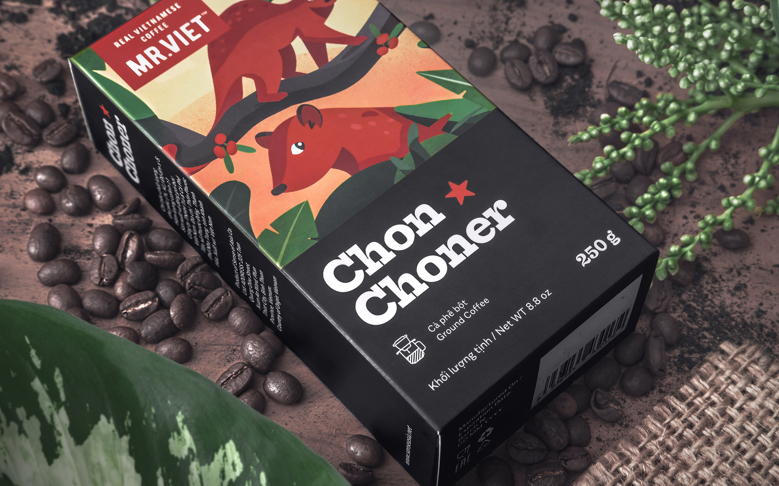 Exotic Coffee Brand and Packaging Design from Vietnam