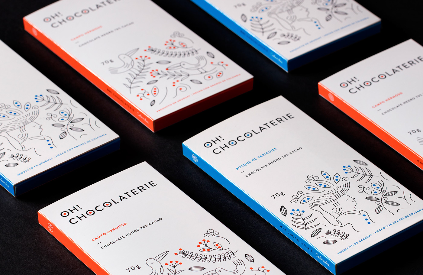 Packaging and Brand Design for South American Minimal Chocolaterie Range