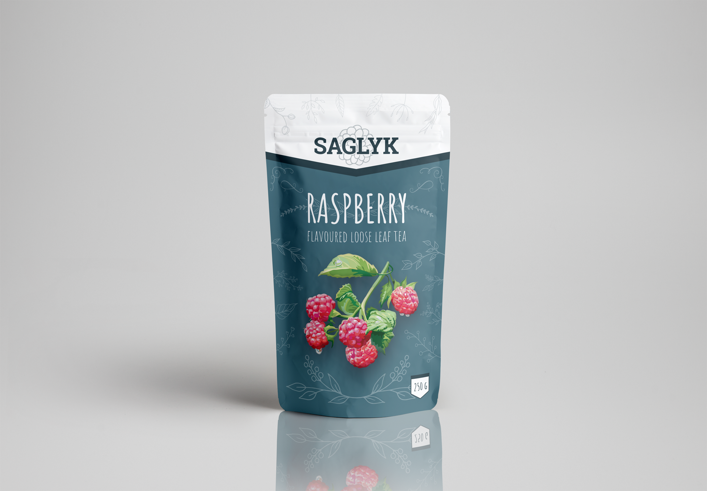 Turkmenistan Packaging Design for Raspberry Flavoured Loose Leaf Tea