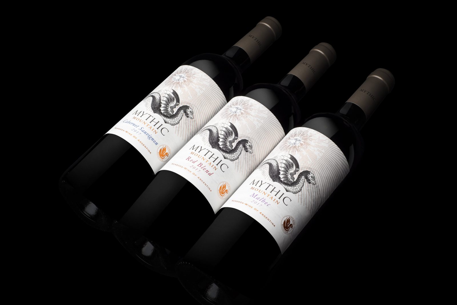 Packaging Design for Mythic Mountain Wine