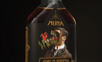 “NUNA” Cold Brew Coffee Label Concept Design and Illustration