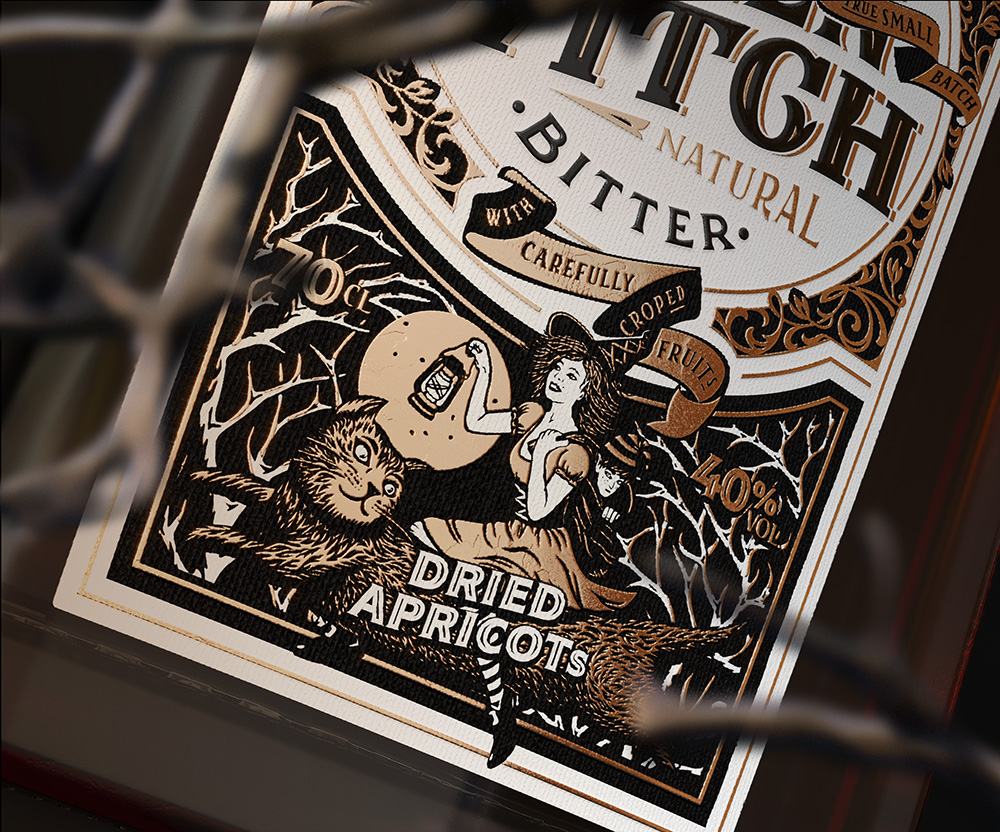 One of the Most Famous English Fairy Tales Inspires the Label Design for a Apricot Spirit