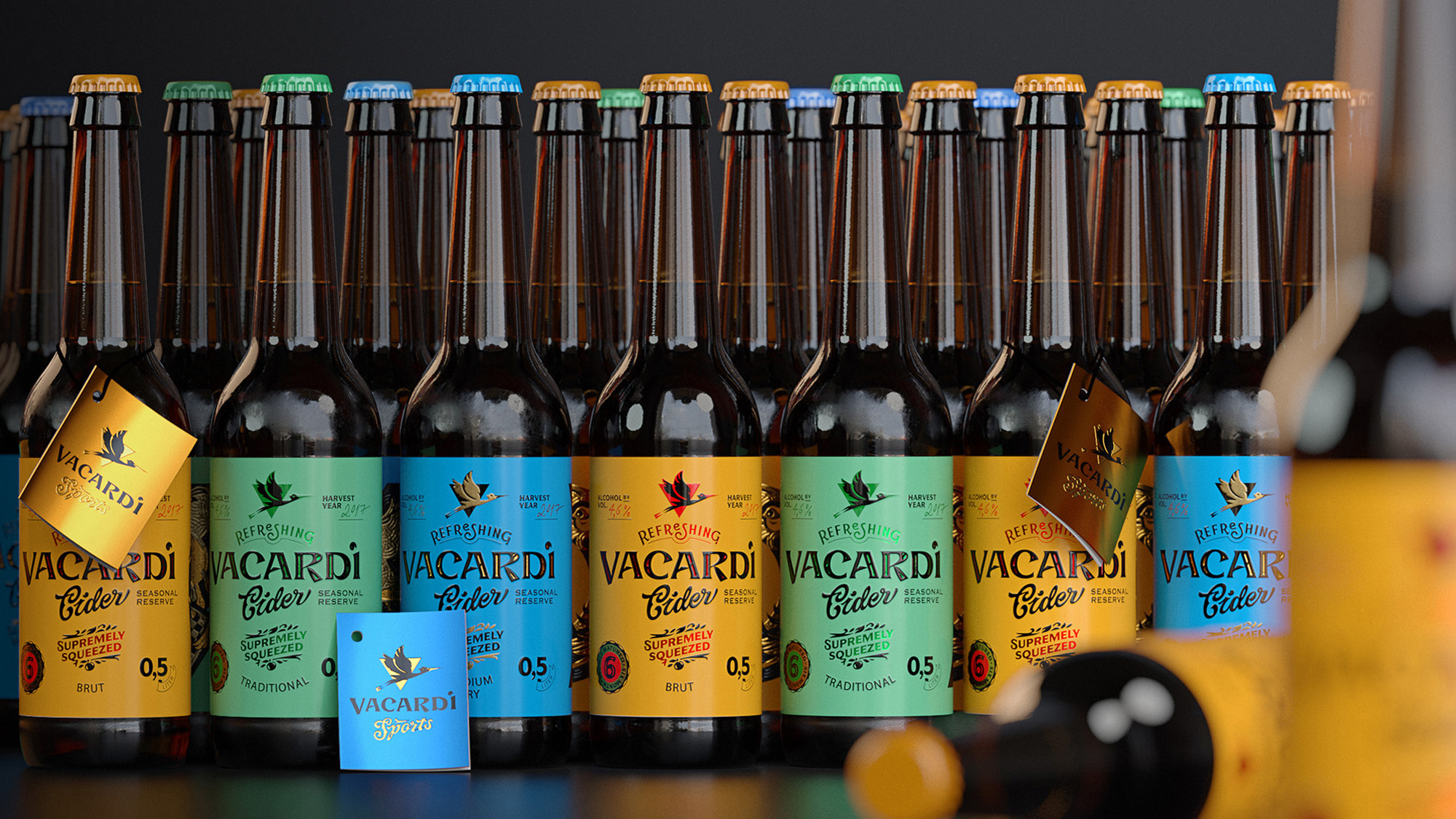 Brand Redesign and Packaging Design for Vacardi Cider