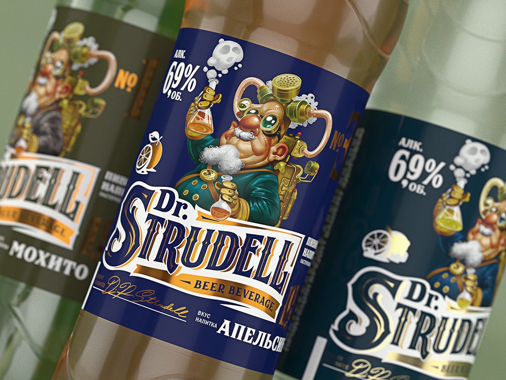 Brand Creation and Packaging Design for Dr. Studell Beer Beverages