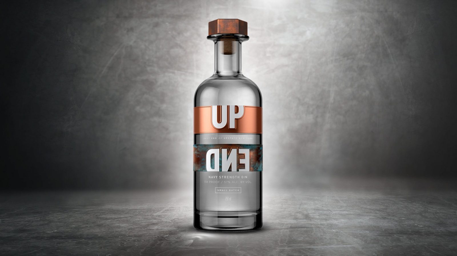 UPEND Gin Launches With Design by Nude Brand Creation