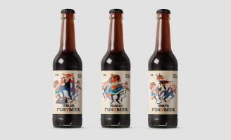 Illustration Creation and Labels Design for Craft Beer Foxybeer