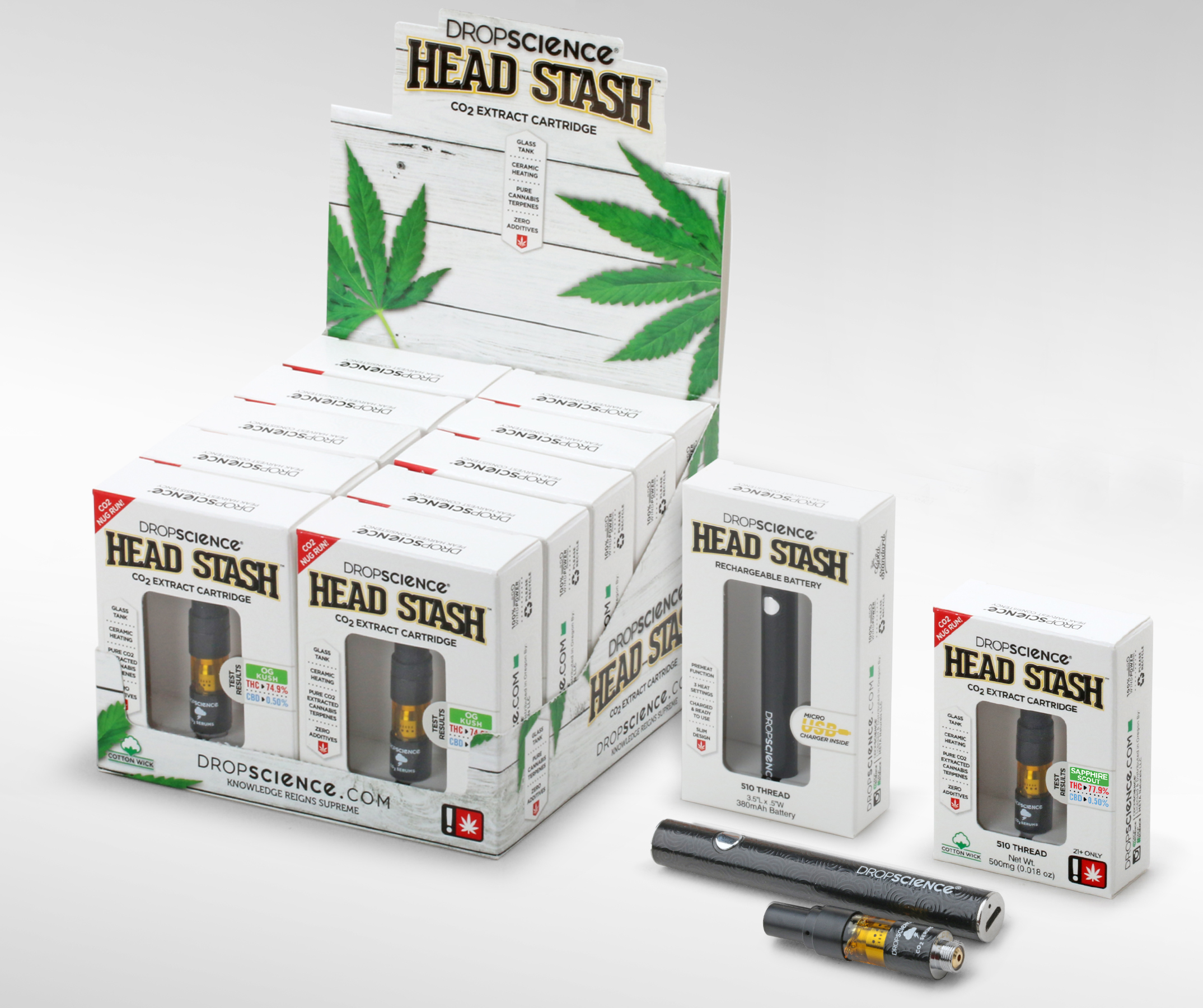 Original Gilbert Drop Science “HEAD STASH” Cannabis Serum World