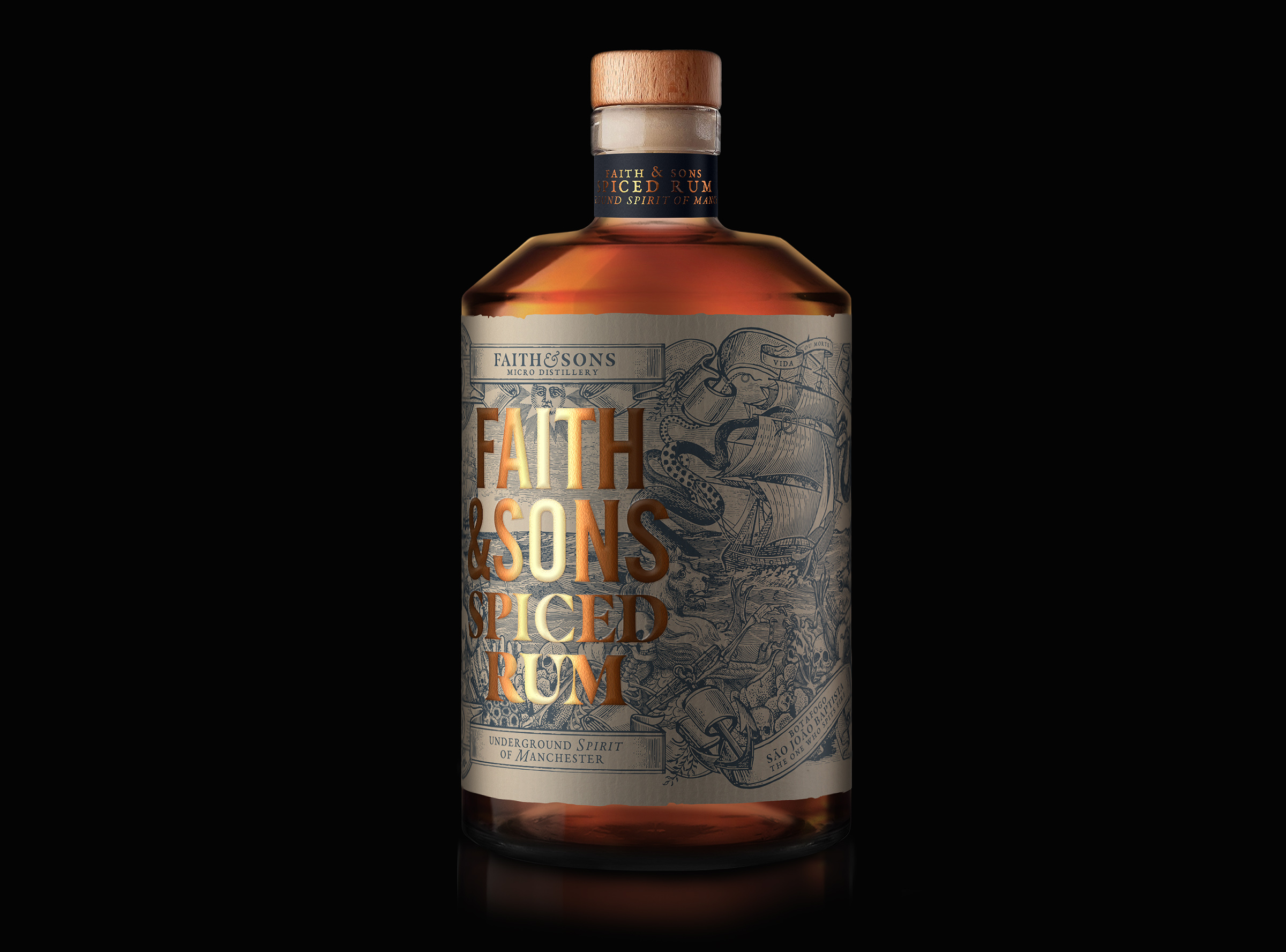 “Faith & Sons” Rum Packaging Design