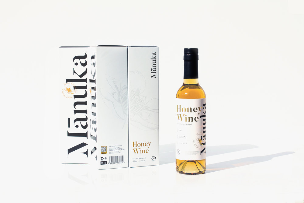 Packaging Design for New Zealand Mānuka Honey Wine / World Brand Design Society