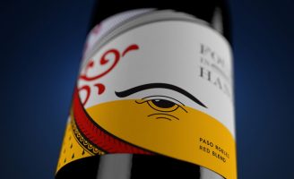 Label Concept Design for California Red Wine