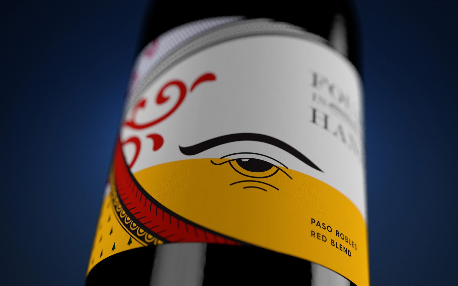 Label Concept Design for California Red Wine