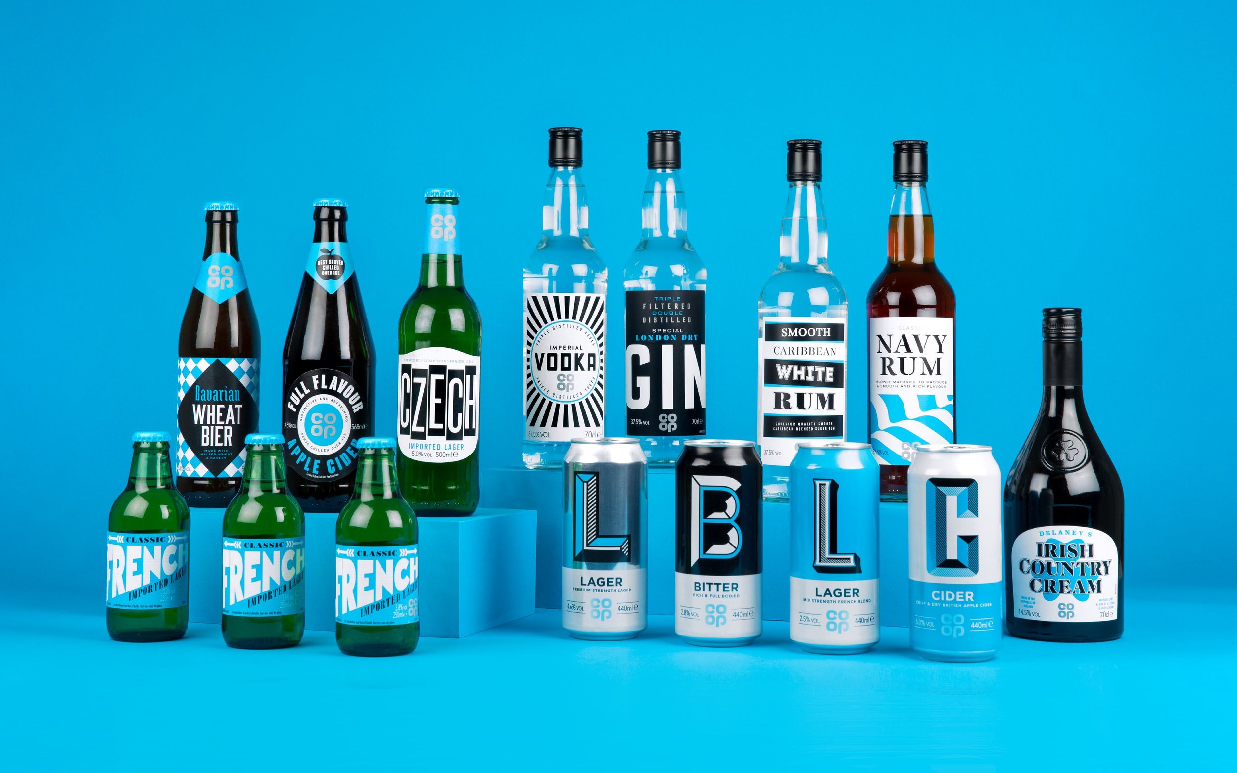  Robot Food Redesign Co-op’s Own-Brand Beers, Ciders and Spirits Range