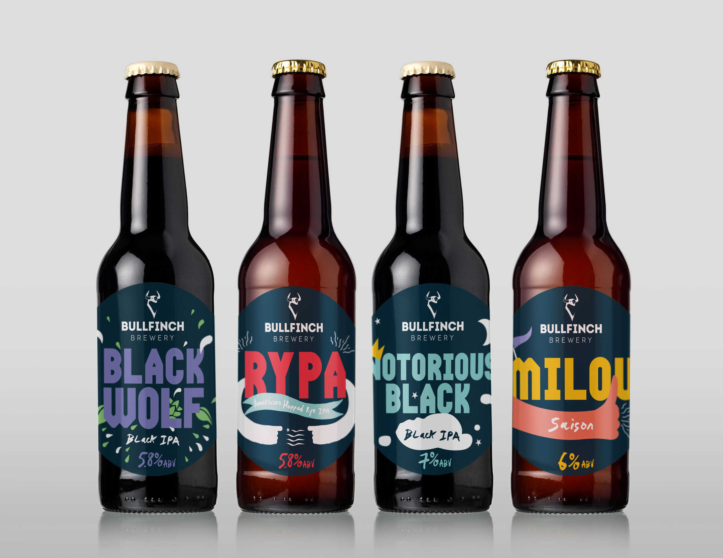 Young British Brewery gets Playful Packaging Design Beer Labels