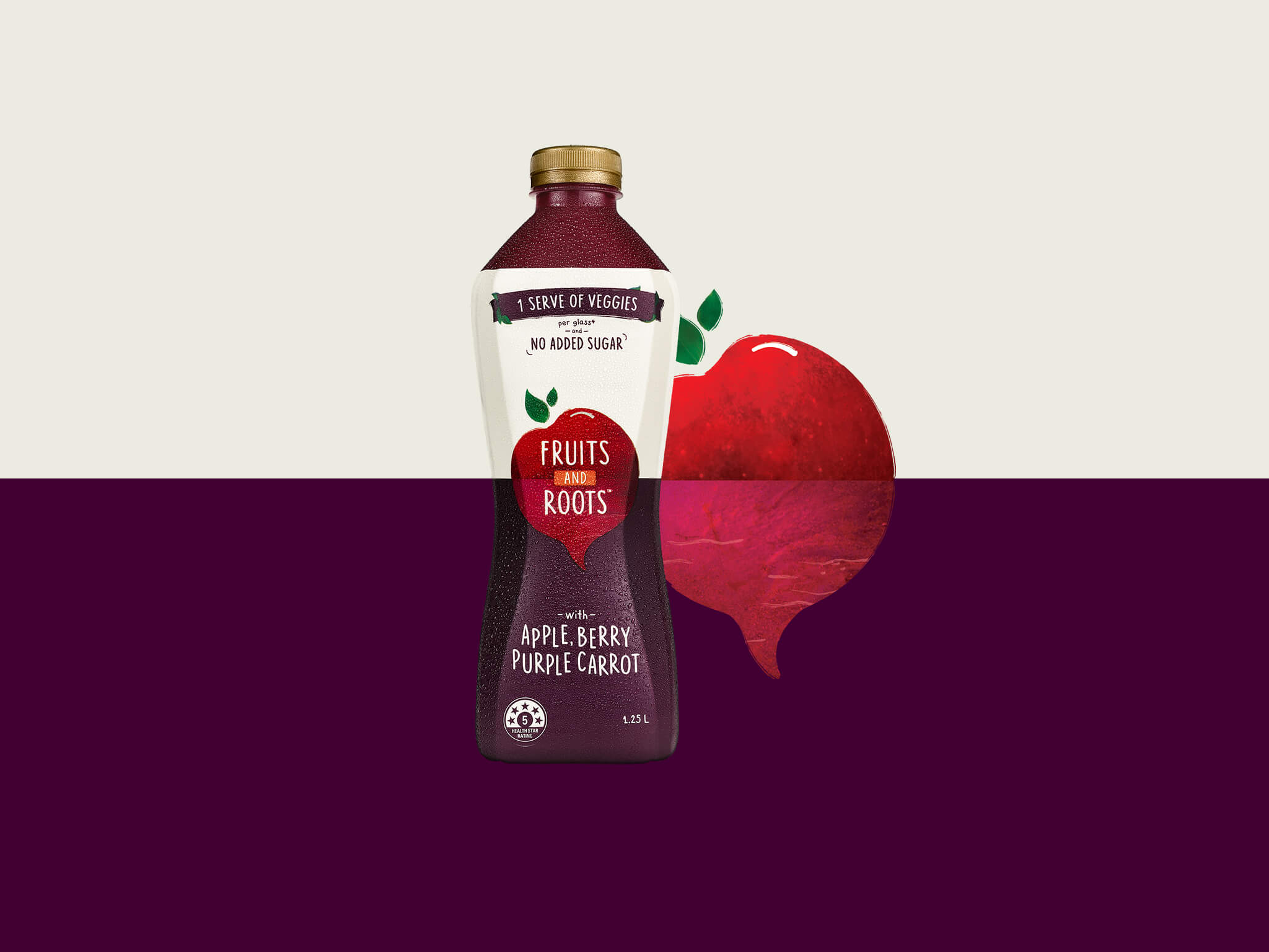 Brand and Packaging for Fruits & Roots (V8 Drinks)