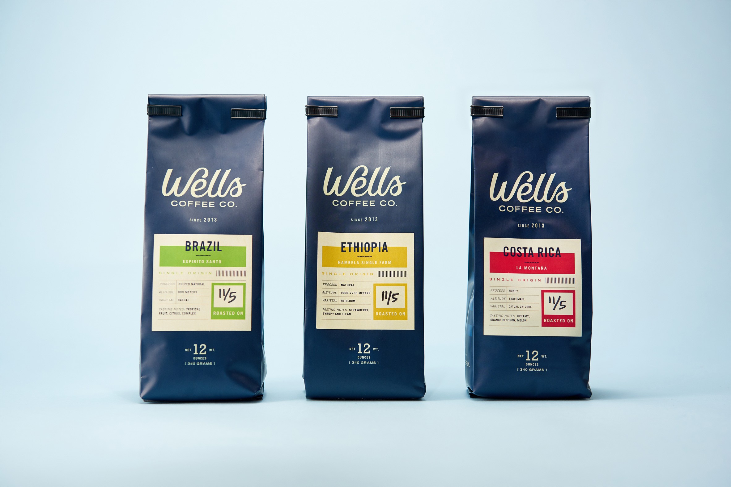 Authentic Design Refresh for Florida’s Wells Coffee Co. Overall Branding and Packaging