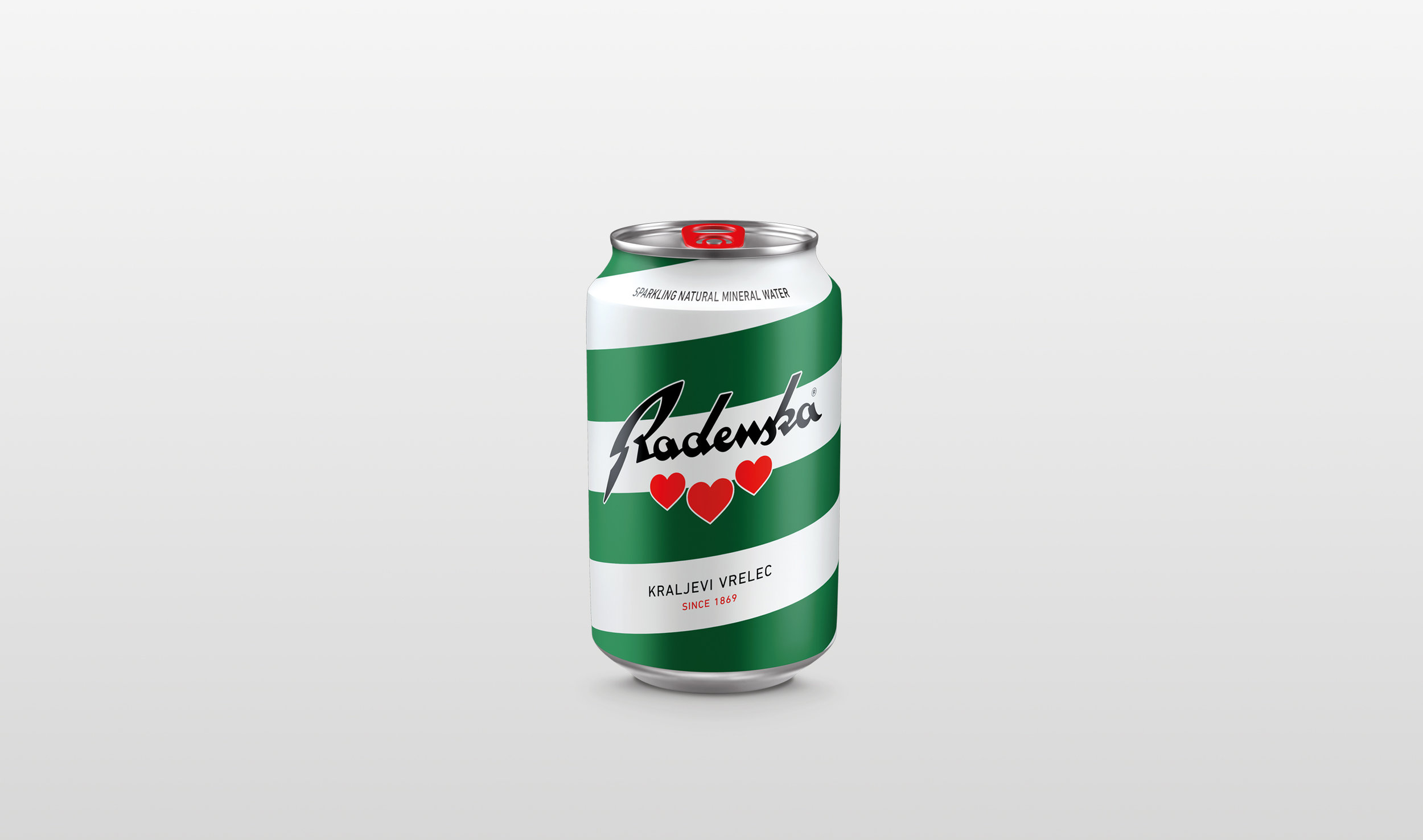 Sparkling Mineral Water Radenska in a Can