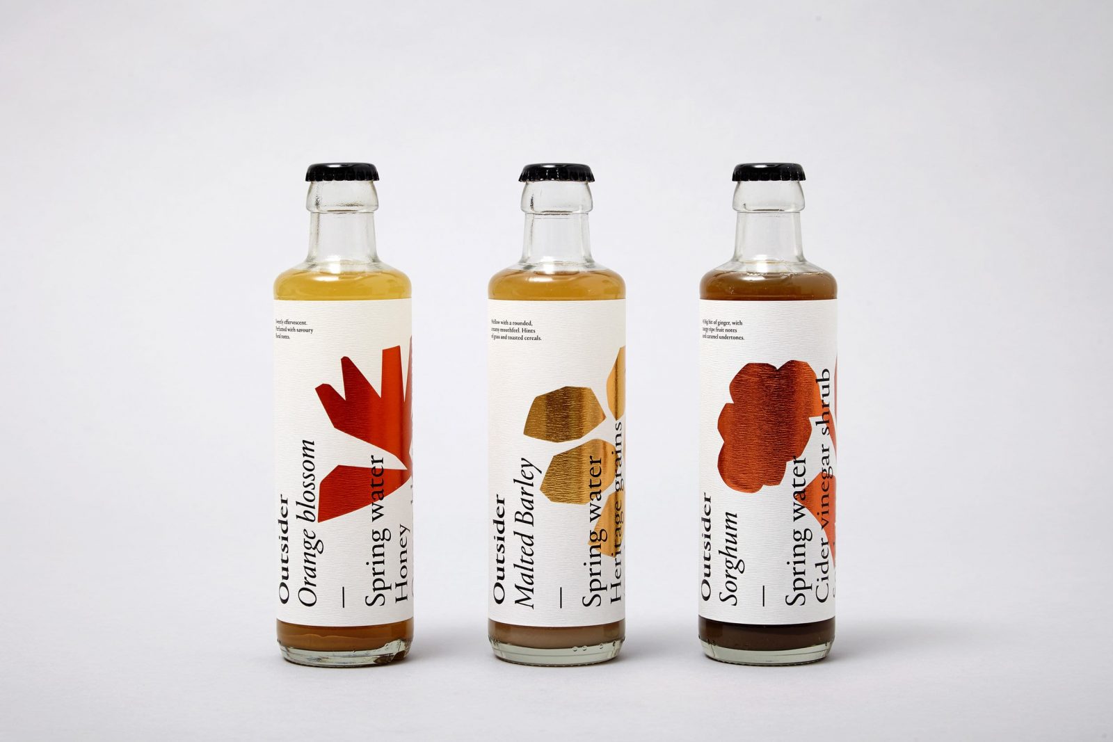 Identity and Packaging Design for Outsider Drinks