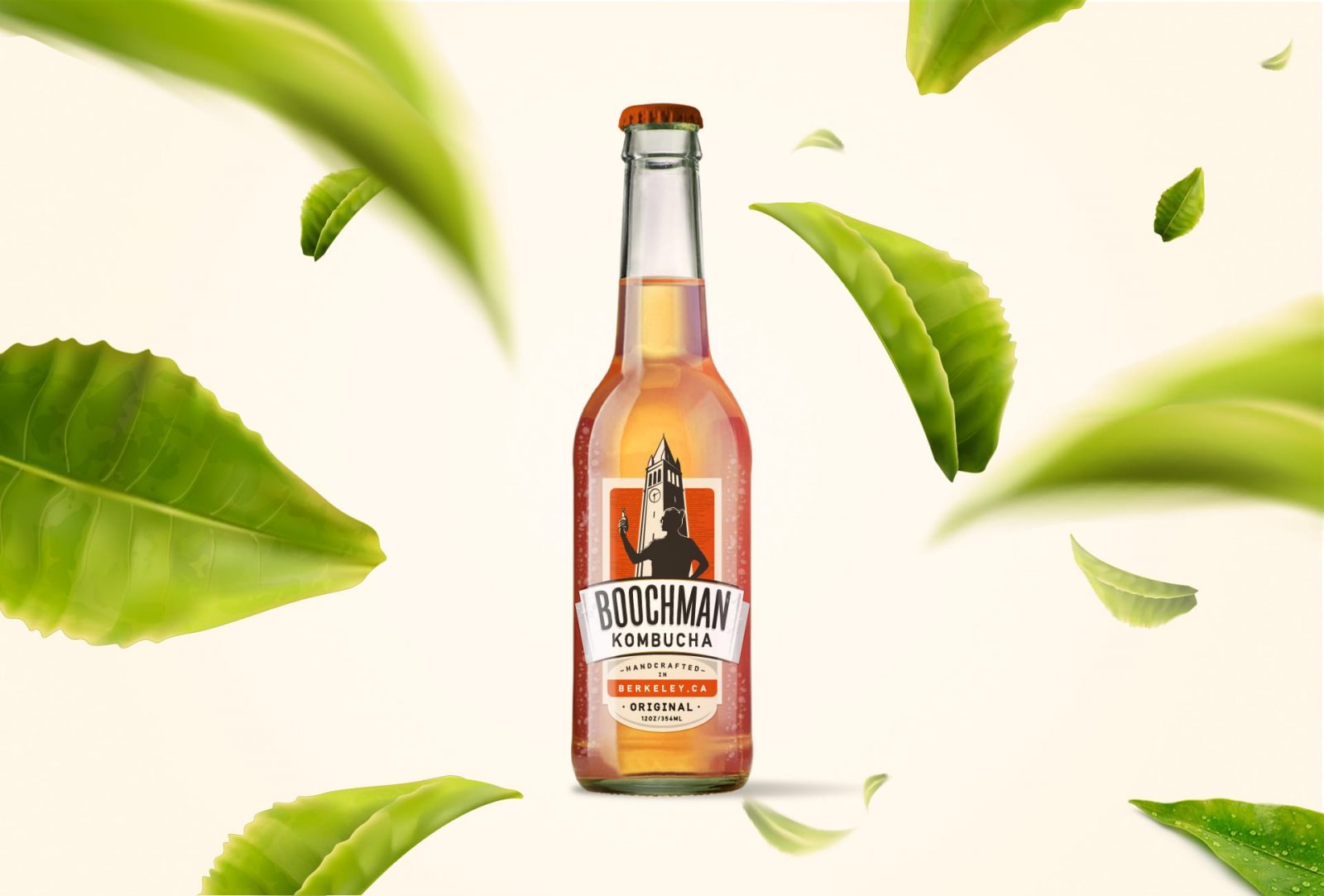 Packaging Design for Boochman Kombucha from California