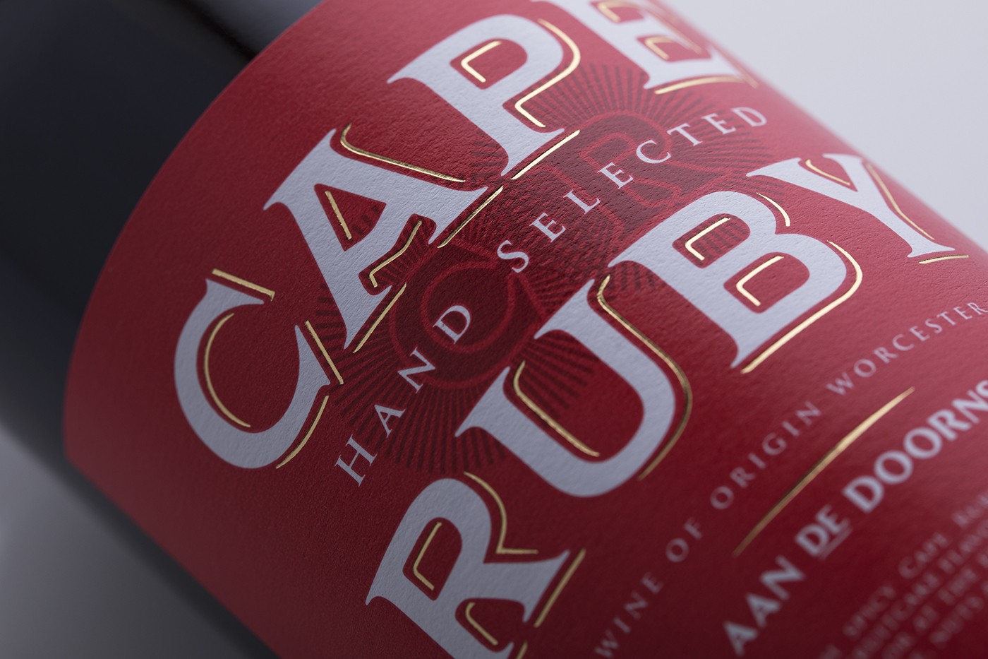 Stronger Shelf Presence with Packaging Design Revitalisation of South African Cape Ruby Wine Brand