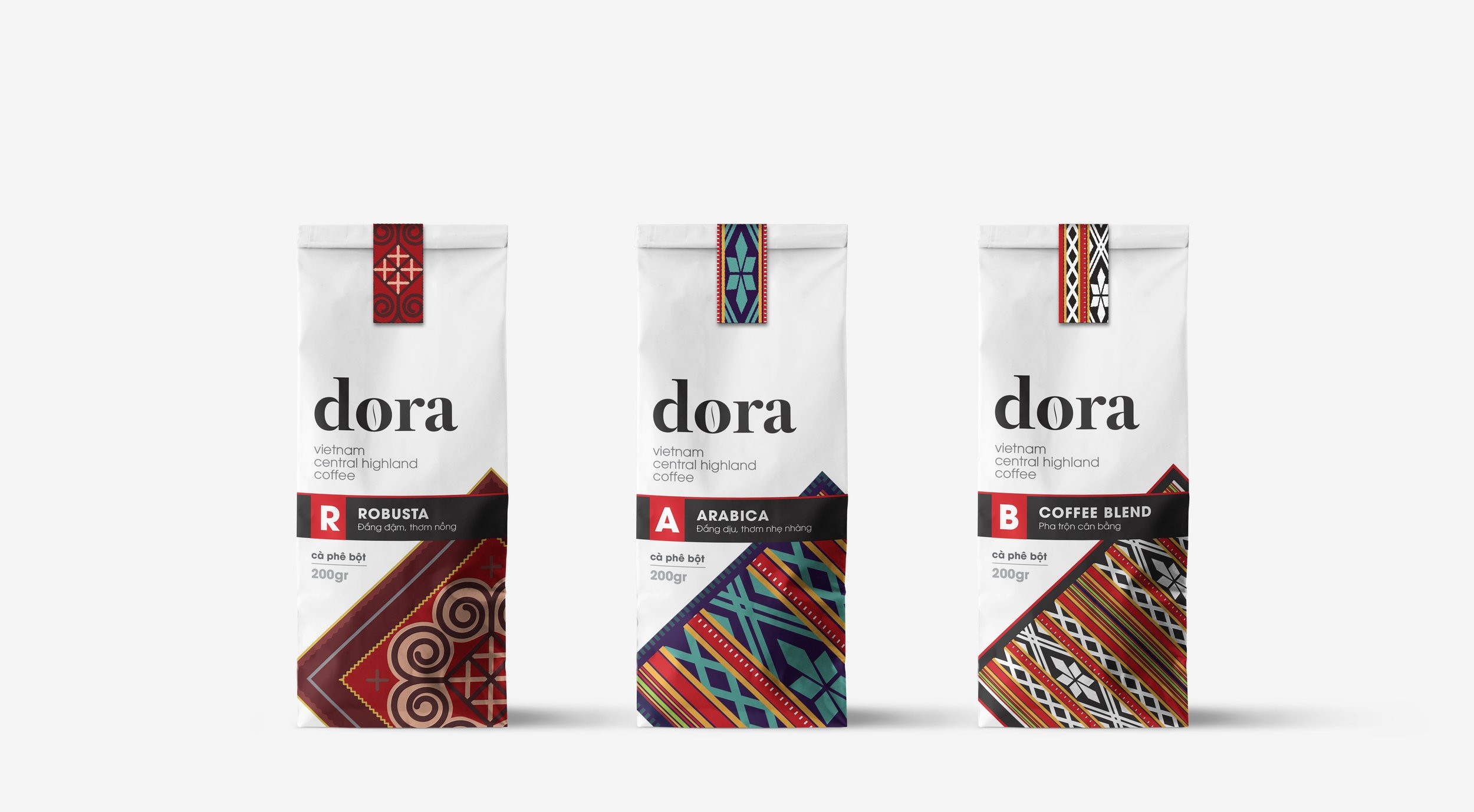 Authentic Branded Packaging, Designed for Vietnam Central Highlands Coffee Branded Packaging