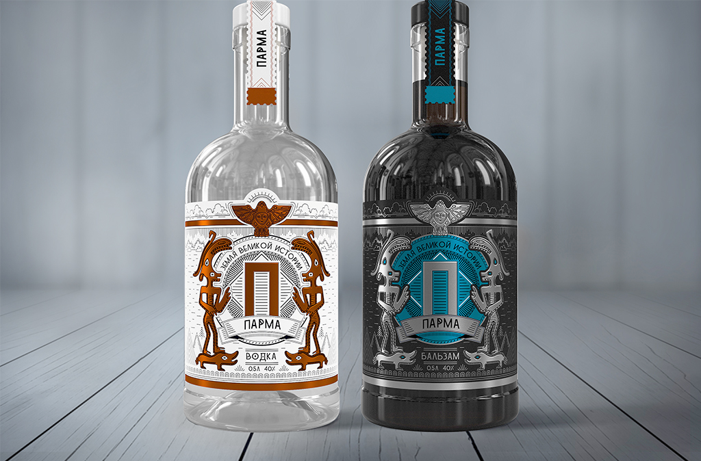 Unibe Branding Agency Re-launched the “Parma” Brand and Developed Authentic Label Design for Vodka, Gin and Tincture