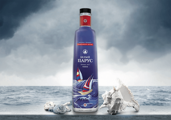 Limited Edition Bottle Design for Vodka “White Sail”