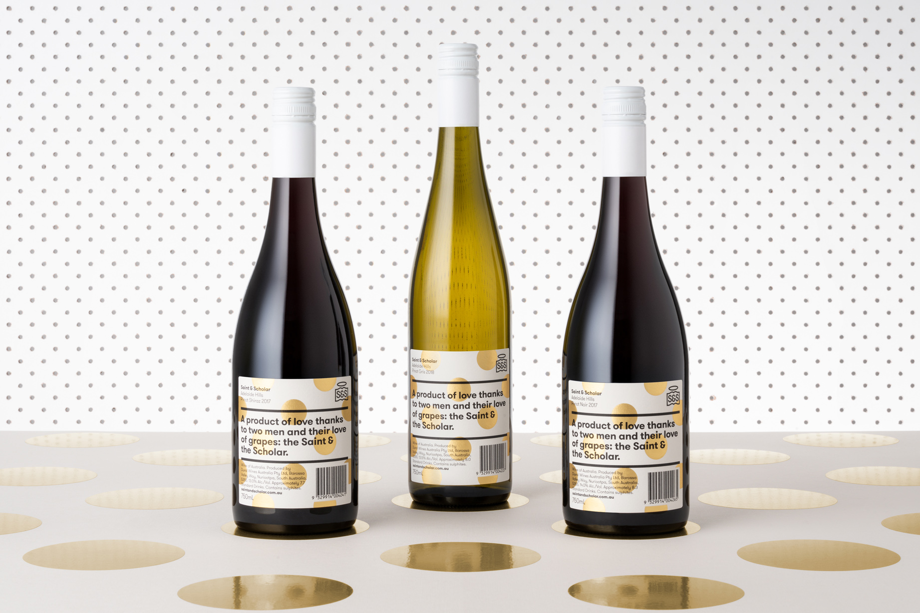 ‘Saint & Scholar’ Wine Packaging Design from Australia