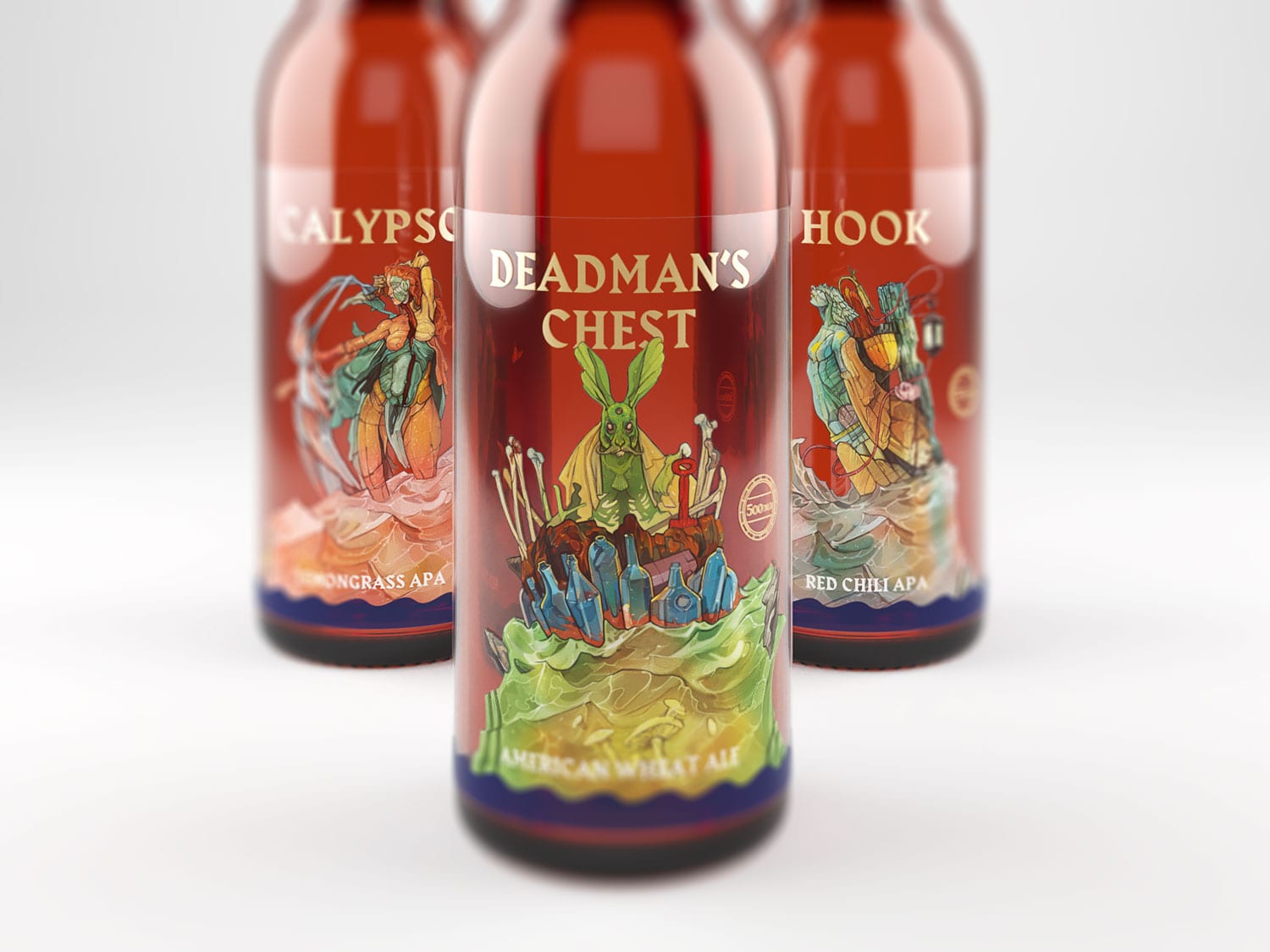 Monkfish Beer Label Design