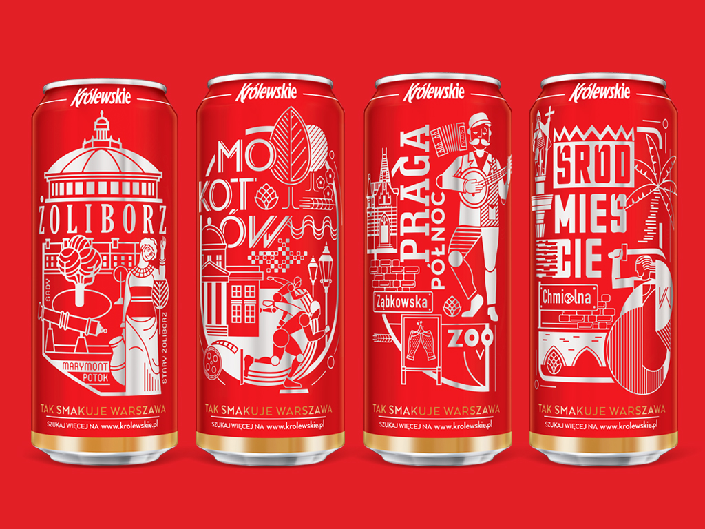 WILK Studio District Cans for Królewskie beer World Brand Design Society