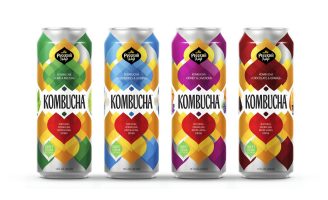 Kombucha Natural Sparkling Drink Packaging Design