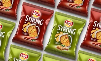 Lays Strong Chips for Beer Packaging Design