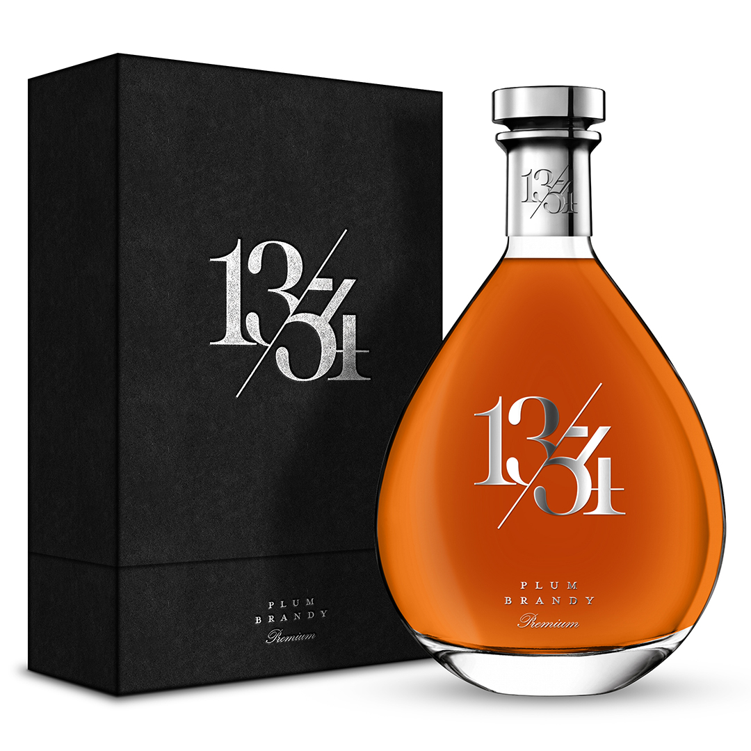 Serbian 1354 Premium Plum Brandy Packaging Design