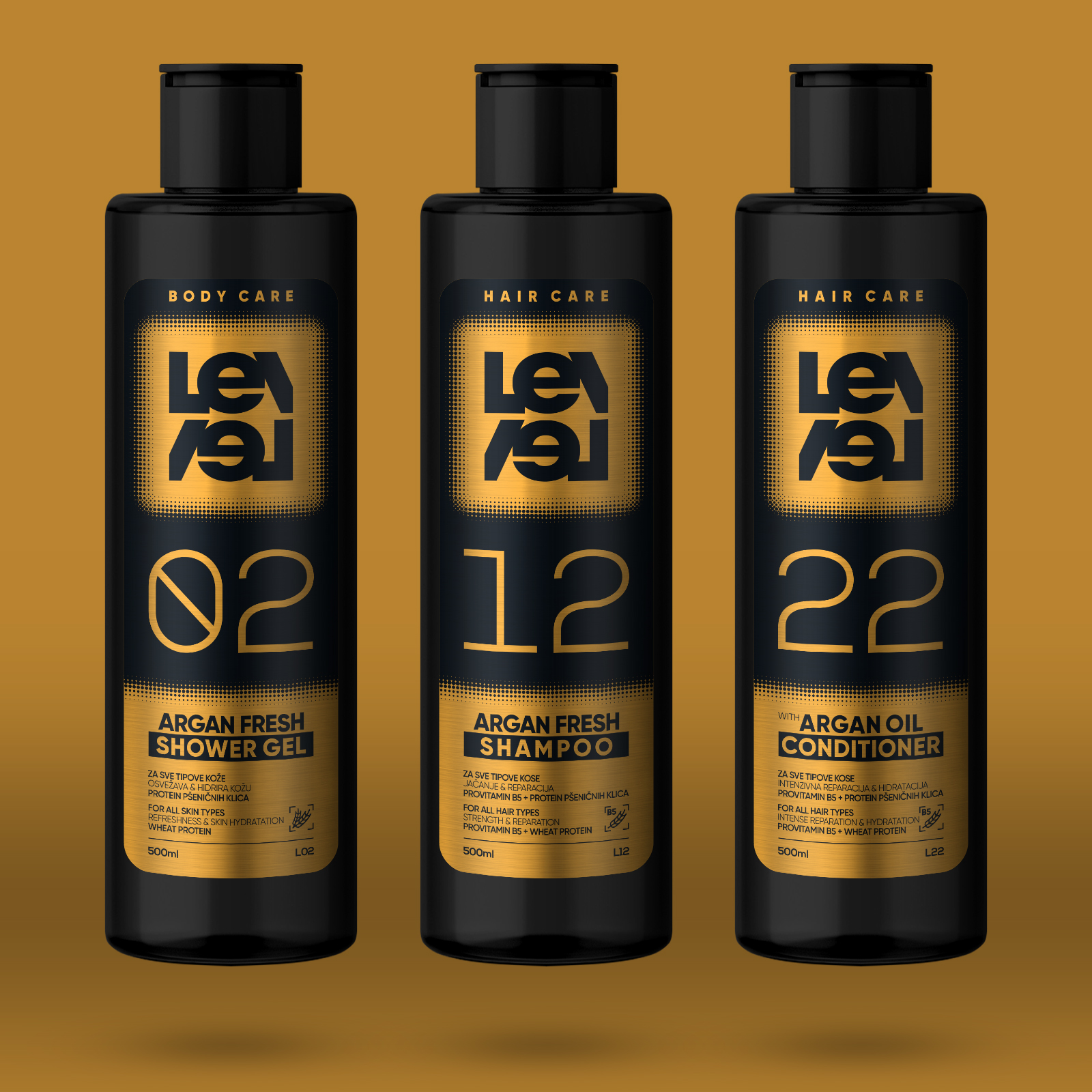 New Brand & Label for Shower Gels, Shampoos & Conditioners from Serbia